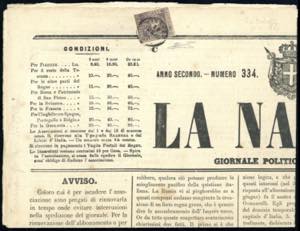 1860 - 1 cent. violetto bruno (17), perfetto ... 