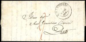 1848 - Lettera completa di testo scritta a ... 