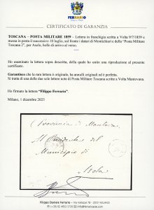 1859 - Lettera in franchigia ... 