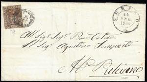 SORANO, muto a sigillo ben leggibile punti ... 