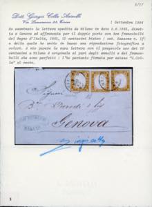 1863 - 10 cent. bistro (1f), tre ... 