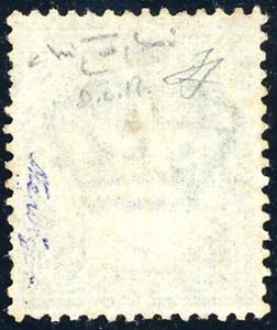 1863 - 5 cent. grigio verde, De La ... 