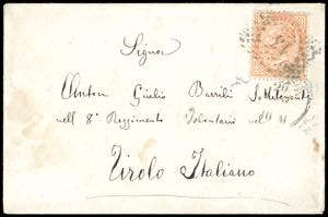 1866 - 10 cent. De La Rue, tiratura di ... 