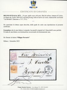 1873 - 10 cent. e 60 cent. De La ... 