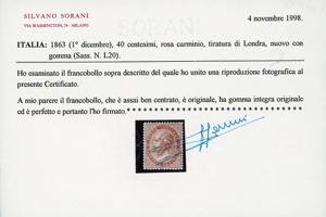 1863 - 40 cent. De La Rue, ... 