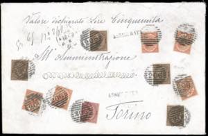 1881 - 2 lire scarlatto vivo, De ... 