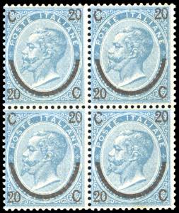 1865 - 20 cent. su 15 cent. Ferro ... 
