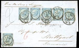 1865 - 20 cent. su 15 cent. Ferro ... 