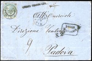 1865 - 20 cent. su 15 cent. Ferro di ... 