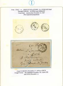 1870/78 - Due lettere non ... 