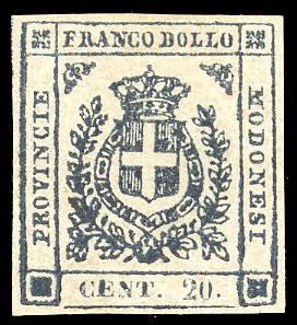 1859 - 20 cent. ardesia violaceo (15), ... 