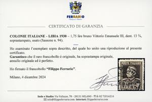 1930 - 1,75 lire Vittorio Emanuele ... 