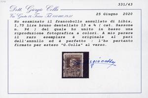 1930 - 1,75 lire Vittorio Emanuele ... 