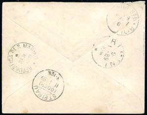 1889 - 40 cent. lilla scuro Stemma ... 