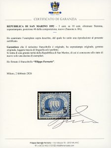 1892 - 5 cent. su 10 cent. ... 