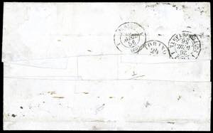 1856 - 1 lira bianco, riparato, 25 ... 