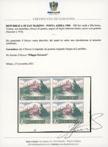 1950 - 500 lire Vedute, non ... 