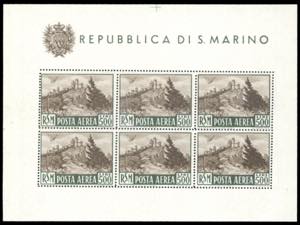 1951 - 500 lire Veduta, foglietto (12), ... 