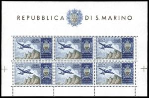 1954 - 1.000 lire Aereo, foglietto (16), ... 
