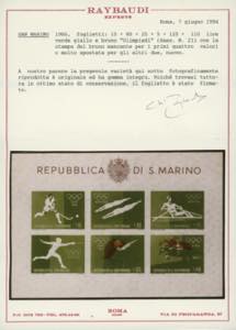 1960 - Foglietto verde e bruno, ... 