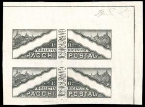 1928 - Prova in nero grigio, senza ... 