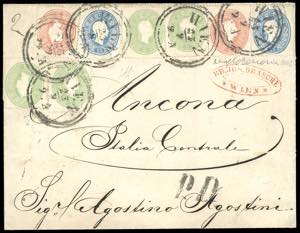 AUSTRIA 1862 - Lettera da Vienna per Ancona ... 