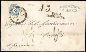 AUSTRIA 1862 - Lettera da Vienna a Napoli ... 