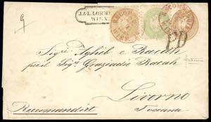 AUSTRIA 1865 - Intero postale da 15 kreuzer ... 
