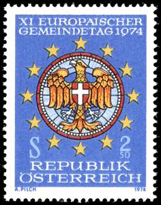 AUSTRIA 1974 - 2,50 s. Giornata dei Comuni ... 