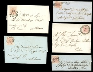 LOMBARDO VENETO 1850/1858 - Nove ... 