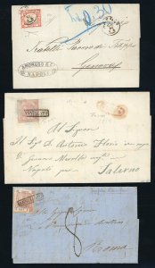 NAPOLI 1858/1861 - Lotto di 25 ... 