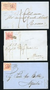 NAPOLI 1858/1861 - Lotto di 25 ... 