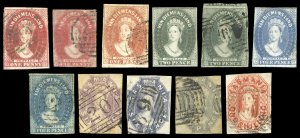 BRITISH COLONIES-TASMANIA 1857/1860 - ... 