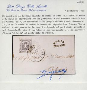 1860 - 20 cent. lilla grigio ... 