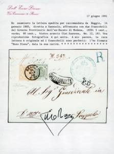 1860 - 80 cent. bistro arancio, 5 ... 