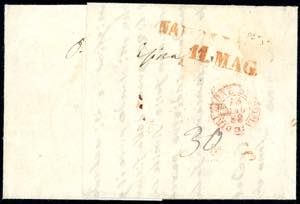 1858 - 20 grana rosa brunastro, I ... 