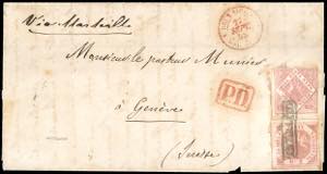 1858 - 20 grana rosa brunastro, I tavola, ... 