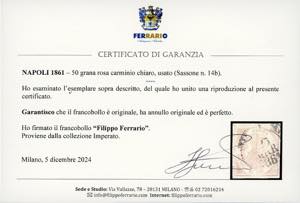 1859 - 50 grana rosa carminio ... 