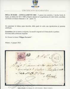 1860 - 2 grana rosa carminio, I ... 