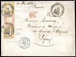 1861 - 20 grana giallo arancio, 10 grana ... 