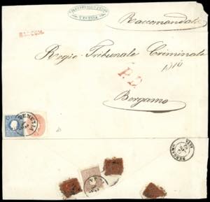 1862 - Raccomandata da Venezia a ... 