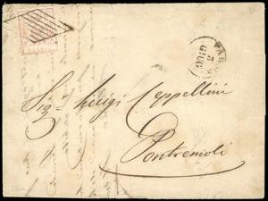 1859 - 15 cent. vermiglio chiaro (9a), ... 