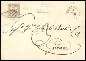 1859 - Lettera da Piacenza per Genova del ... 