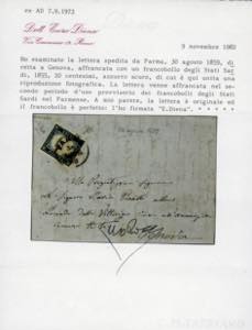 1859 - Lettera da Parma a Genova ... 