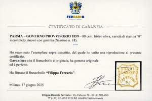 1859 - 80 cent. bistro oliva (18), ... 