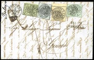 1852 - 1/2 baj grigio azzurro, 1 baj verde ... 