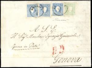 1863 - Lettera da Venezia per Genova del 18 ... 