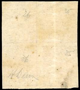 1859 - 5 baj rosa chiaro, stampa ... 
