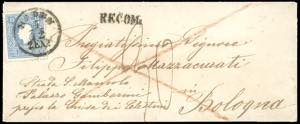 INCOMING MAIL AUSTRIA 1859 - Raccomandata da ... 
