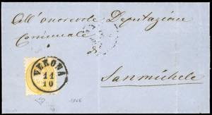 1866 - 2 soldi giallo, dent. 9 1/2 (41), ... 